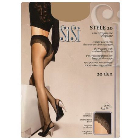 Колготки Sisi Style 20 den, размер 5-MAXI XL, moka