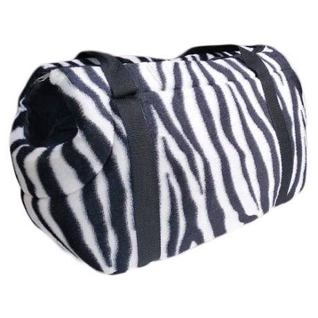 Переноска-сумка для кошек и собак Теремок ССП-3 41х21.5х25 см зебра
