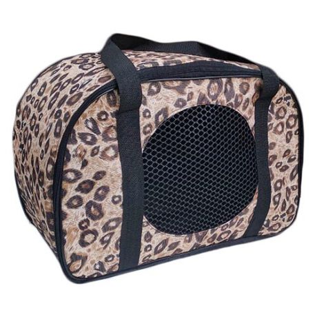 Переноска-сумка для кошек и собак Теремок СПО-3 45х22х30 см леопард