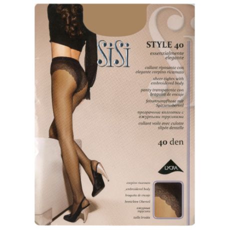Колготки Sisi Style 40 den, размер 5-MAXI XL, nero