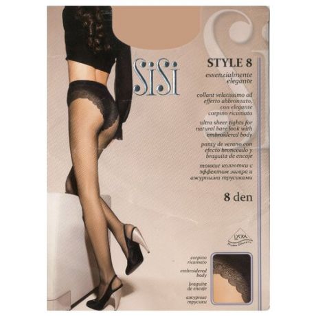 Колготки Sisi Style 8 den, размер 3-M, ambra