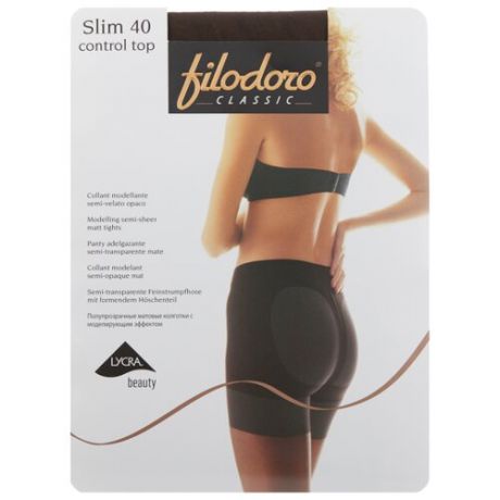 Колготки Filodoro Classic Slim Control Top 40 den, размер 2-S, cappuccio