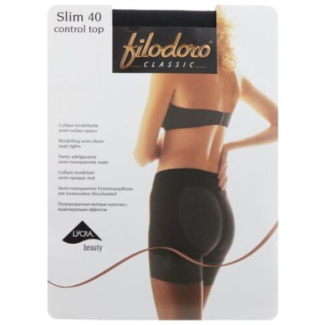 Колготки Filodoro Classic Slim Control Top 40 den, размер 2-S, nero