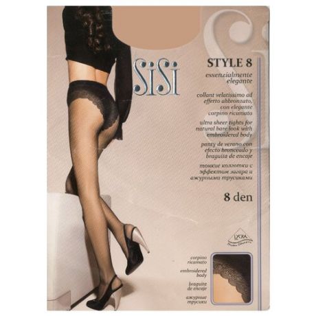 Колготки Sisi Style 8 den, размер 3-M, nero