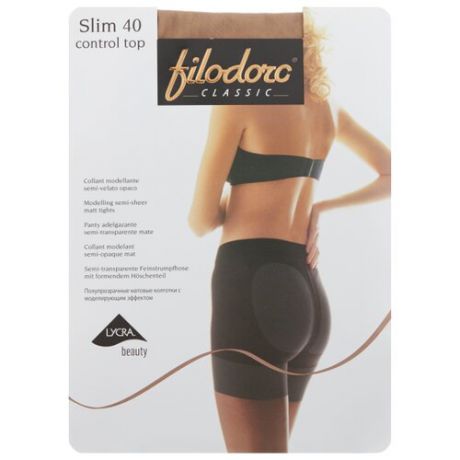 Колготки Filodoro Classic Slim Control Top 40 den, размер 2-S, playa