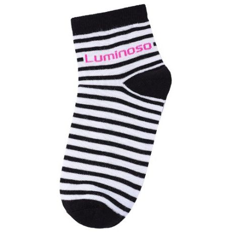 Носки Luminoso размер 22-24, белый/черный