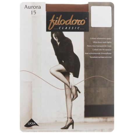 Колготки Filodoro Classic Aurora 15 den, размер 4-L, abbronzante