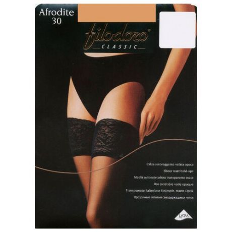 Чулки Filodoro Classic Afrodite 30 den, размер 3-M, bianco