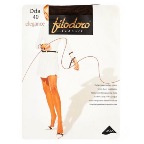 Колготки Filodoro Classic Oda Elegance 40 den, размер 4-L, cappuccio