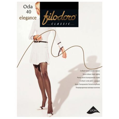 Колготки Filodoro Classic Oda Elegance 40 den, размер 2-S, nero