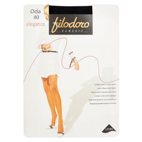 Колготки Filodoro Classic Oda Elegance 40 den, размер 3-M, nero