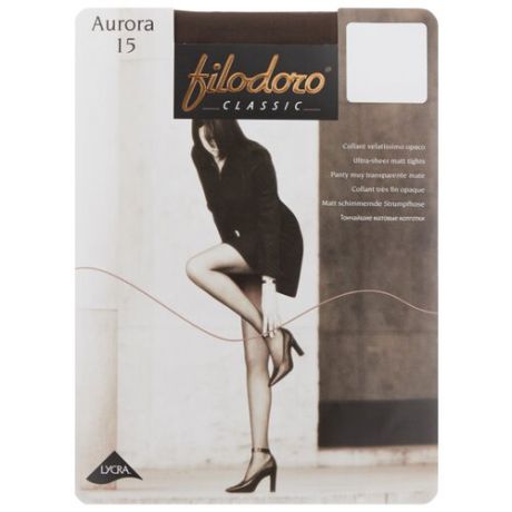 Колготки Filodoro Classic Aurora 15 den, размер 3-M, cappuccio