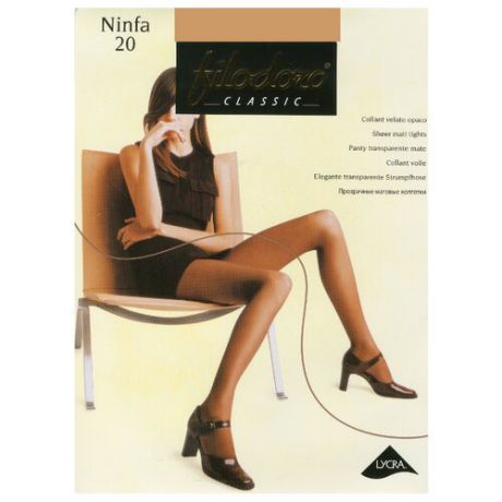 Колготки Filodoro Classic Ninfa 20 den, размер 3-M, nero