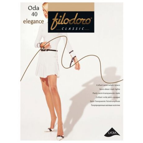 Колготки Filodoro Classic Oda Elegance 40 den, размер 5-XL, cognac