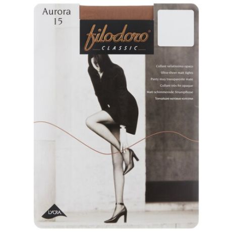 Колготки Filodoro Classic Aurora 15 den, размер 2-S, cognac