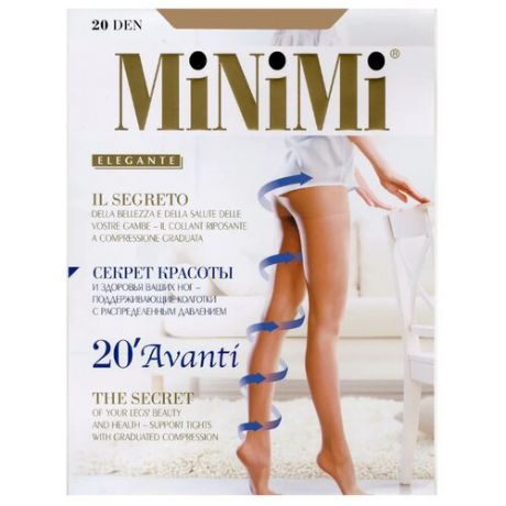 Колготки MiNiMi Avanti 20 den, размер 5-XL, nero