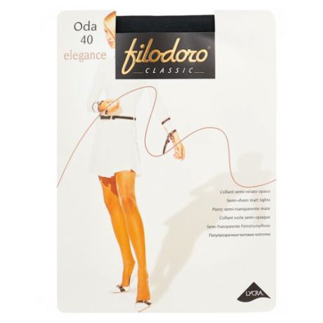 Колготки Filodoro Classic Oda Elegance 40 den, размер 3-M, antracite