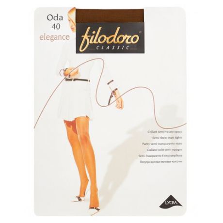 Колготки Filodoro Classic Oda Elegance 40 den, размер 2-S, bronzo