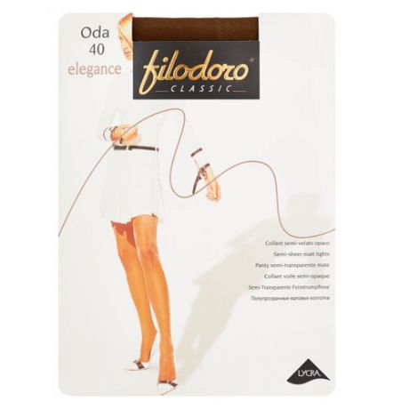 Колготки Filodoro Classic Oda Elegance 40 den, размер 4-L, bronzo