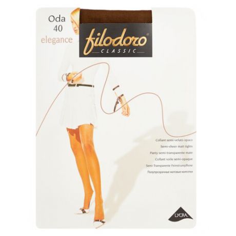 Колготки Filodoro Classic Oda Elegance 40 den, размер 5-XL, bronzo