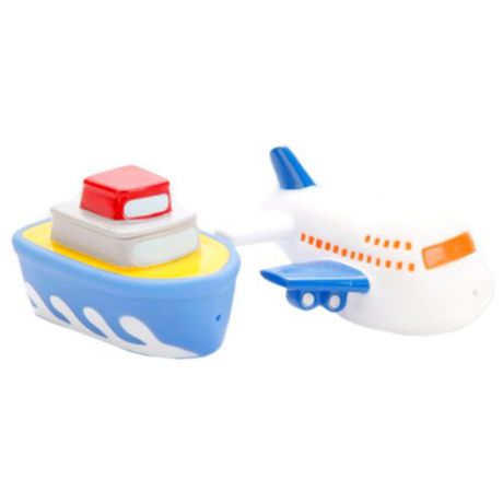Набор для ванной Играем вместе Корабль и самолет (LXB90_256) белый/синий