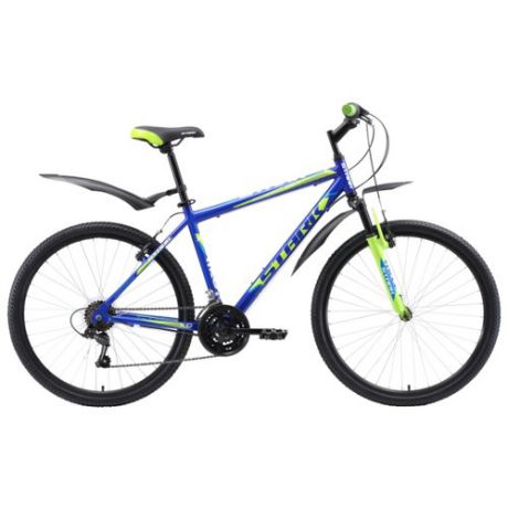 Горный (MTB) велосипед STARK Respect 26.1 V (2018) синий/зеленый/голубой 20" (требует финальной сборки)