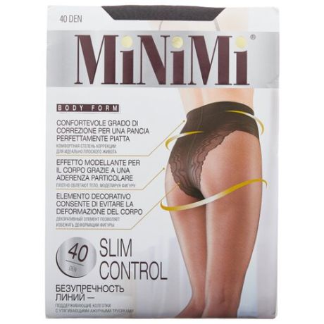 Колготки MiNiMi Slim Control 40 den, размер 3-M, fumo