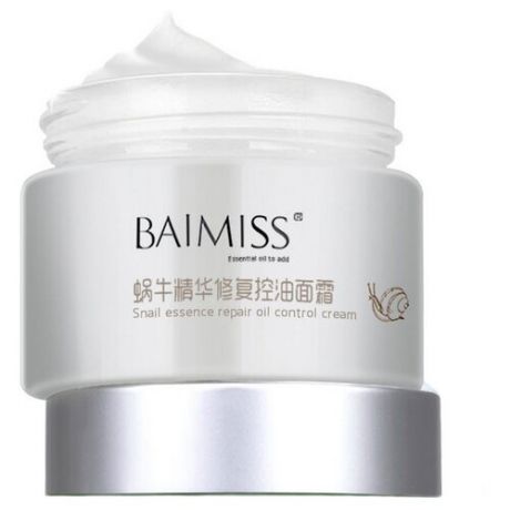 Baimiss Snail Essence Repair Oil Control Cream Питательный восстанавливающий крем для лица с муцином улитки, 50 г
