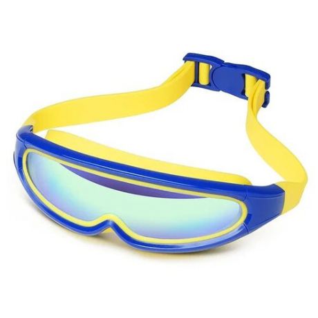Очки-маска для плавания Guepard Summer time желтый/синий