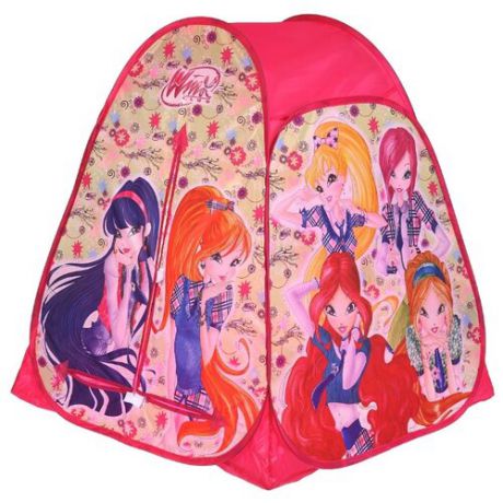 Палатка Играем вместе Winx конус в сумке GFA-WX01-R розовый