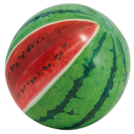 Мяч пляжный Intex Арбуз 58075 зеленый/красный