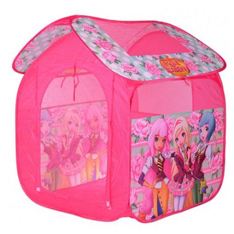 Палатка Играем вместе Королевская академия домик в сумке GFA-RA-R розовый/бирюзовый
