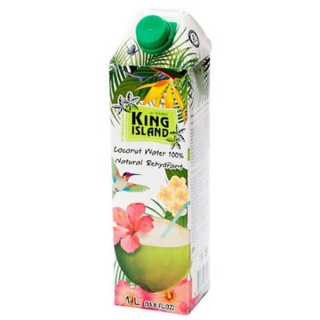 Вода кокосовая King Island 100%, без сахара, 1 л