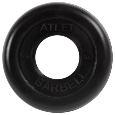 Диск MB Barbell MB-AtletB51 1.25 кг черный