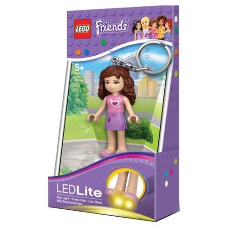 Брелок-фонарик LEGO LGL-KE22O, фиолетовый/розовый