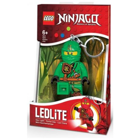 Брелок-фонарик LEGO LGL-KE77L, зеленый