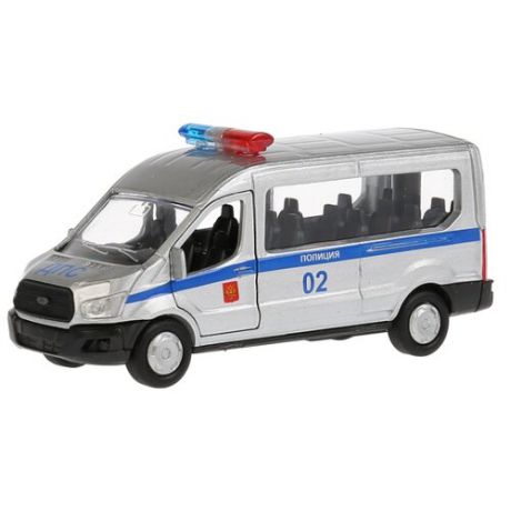 Микроавтобус ТЕХНОПАРК Ford Transit Полиция (SB-18-18-P-WB) 12 см серый