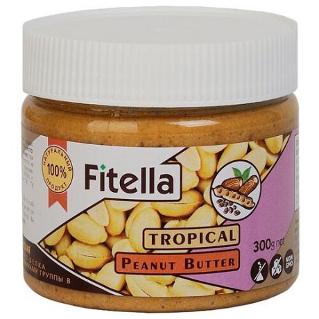 Fitella Паста арахисовая тропическая, 300 г