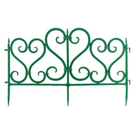 Забор декоративный Мастер Сад Ажурное, зеленое, 3 х 0.5 х 0.25 м
