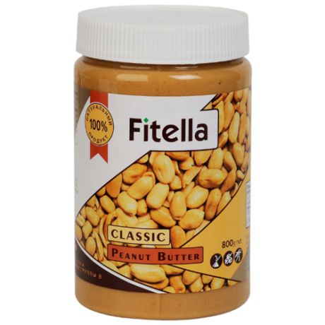 Fitella Паста арахисовая классическая, 800 г