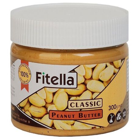 Fitella Паста арахисовая классическая, 300 г