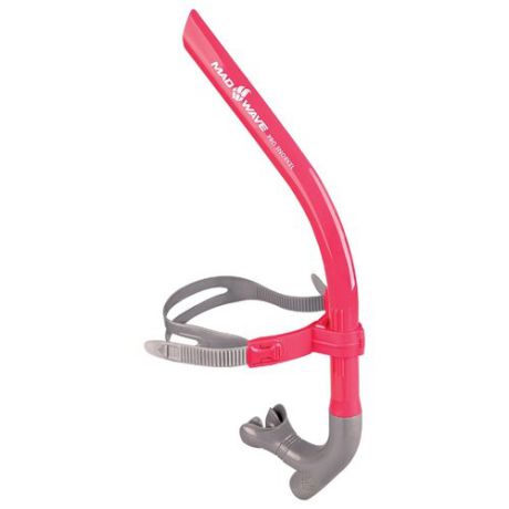 Трубка для плавания MAD WAVE Pro snorkel розовый/серебристый