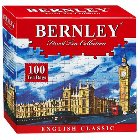 Чай черный Bernley English сlassic в пакетиках, 100 шт.