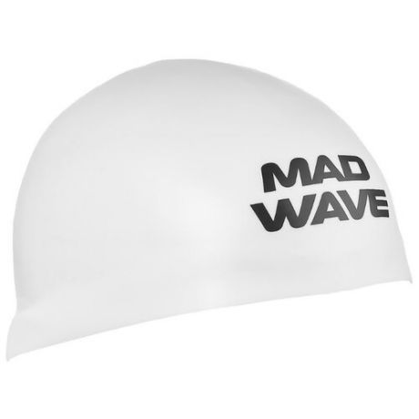 Шапочка для плавания MAD WAVE D-CAP белый L