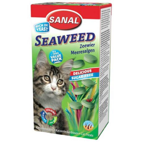Добавка в корм SANAL Seaweed для кошек 400 г
