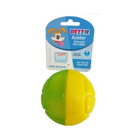 Мячик для собак DEZZIE Волейбольный (5638 015) желтый/зеленый