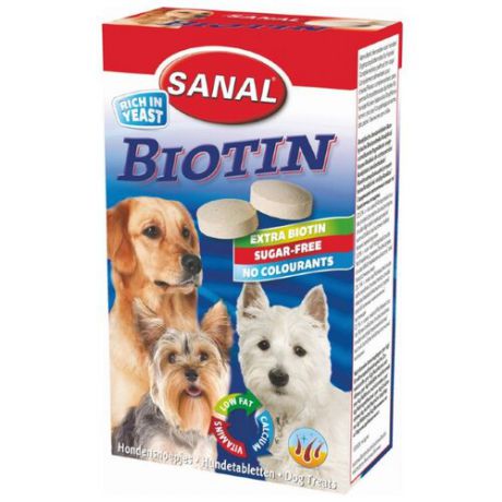 Добавка в корм SANAL Biotin для собак 100 г