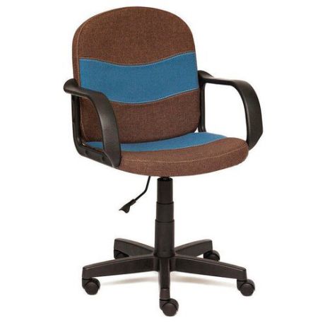 Компьютерное кресло TetChair Багги, обивка: текстиль, цвет: коричневый/синий