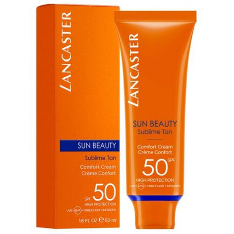 Крем для защиты от солнца Lancaster Sun Beauty Comfort Cream Сияющий загар , SPF 50, 50 мл