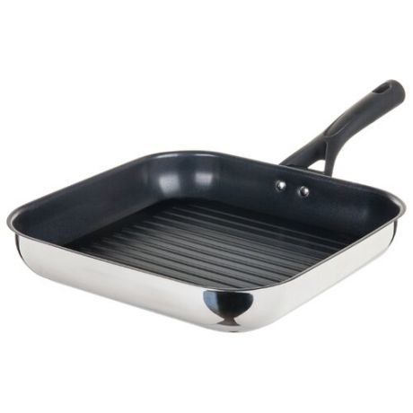 Сковорода-гриль Pyrex Grill Expert Touch ET28BHX/E004 28х28 см, стальной